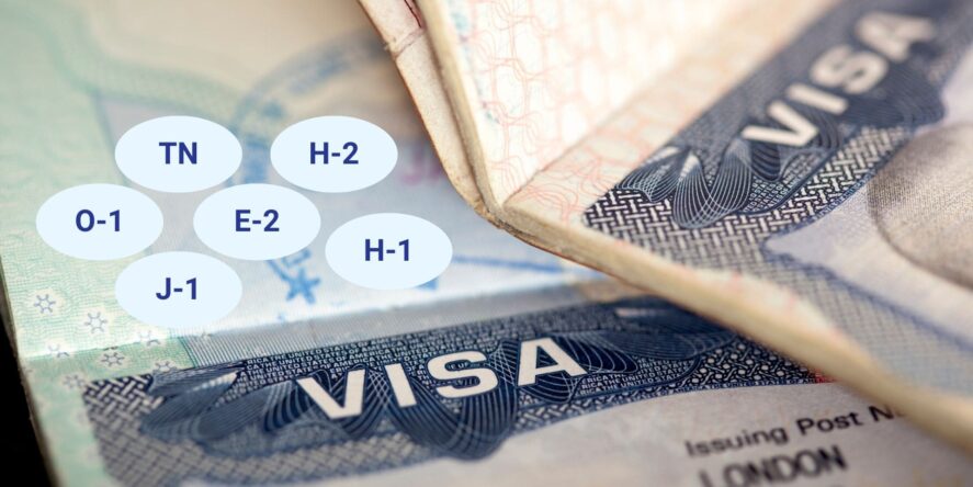 American visas: work visas and exchange visas