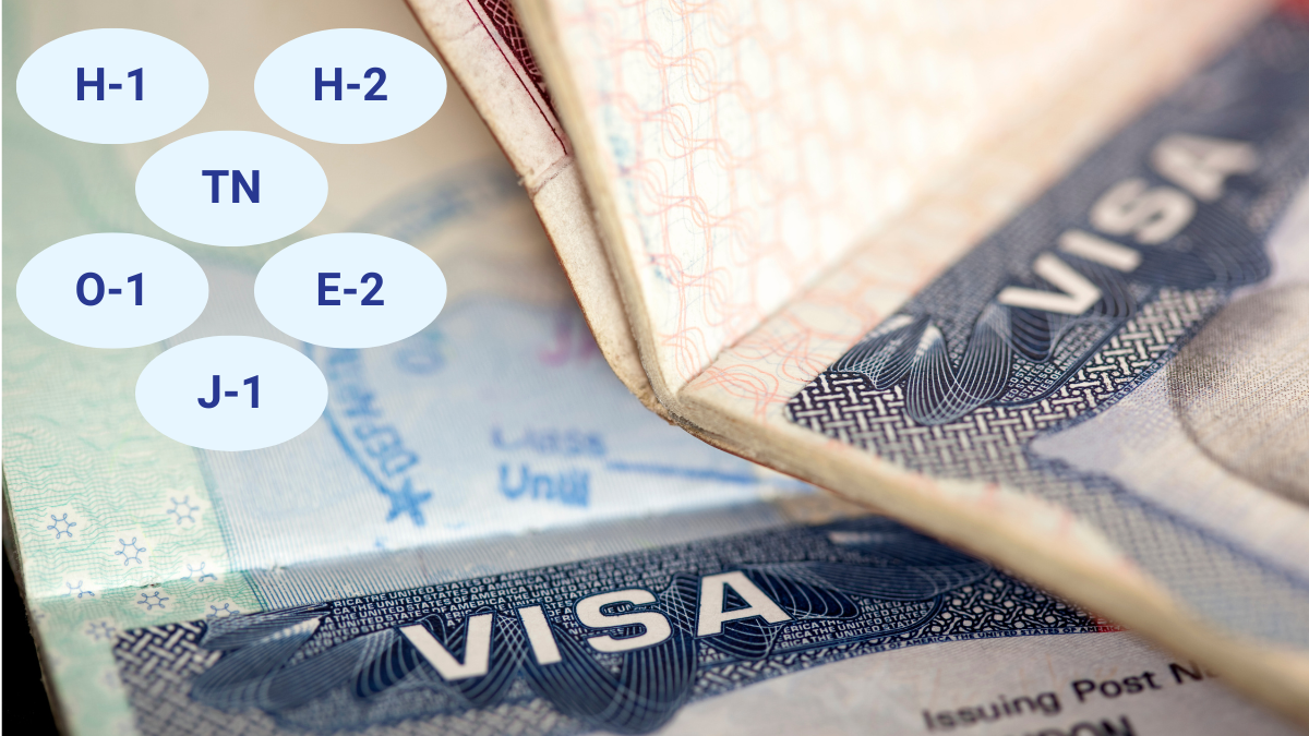 American visas: work visas and exchange visas